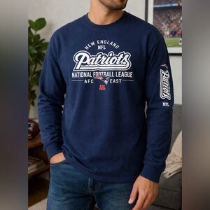 New England Patriots Long Sleeve Jersey NFL Team Apparel XL Super Bowl Unisex